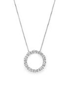 Diamond Circle Pendant Necklace In 14k White Gold, 1.30 Ct. T.w. - 100% Exclusive