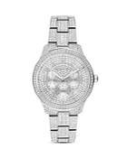 Michael Kors Runway Silver-tone Pave Crystal Watch, 38mm