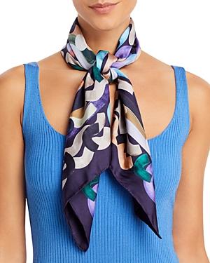 Echo Swirling Silk Square Scarf