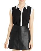 T Tahari Extended Shoulder Blouse
