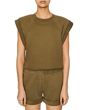 Frame Rolled Sleeve Sweatshirt