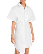 Alexanderwang.t Cotton Twisted Shirt Dress