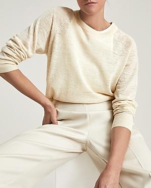 Reiss Lula Linen Crewneck Sweater