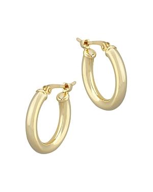 Bloomingdale's Small Tube Hoop Earrings In 14k Yellow Gold - 100% Exclusive