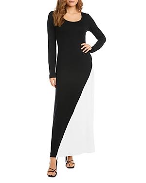 Karen Kane Split Color Maxi Dress