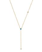Zoe Chicco 14k Yellow Gold Turquoise & Diamond Y Necklace, 18