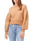 1.state Ribbed Mock Neck Sweater
