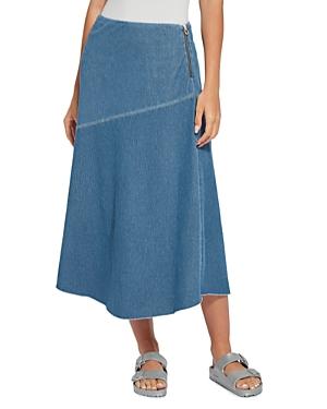 Lysse Florida Raw Edge Denim Skirt