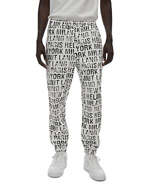 Helmut Lang City Text Jogger Pants