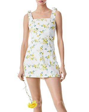 Alice And Olivia Maryann Tie Shoulder Mini Dress