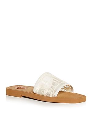 Chloe Women's Woody Lace Slide Sandals
