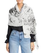 Fraas Toile Floral Scarf - 100% Exclusive