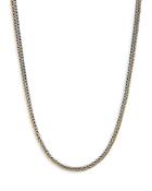 John Hardy Sterling Silver & 18k Yellow Gold Reversible Necklace, 17