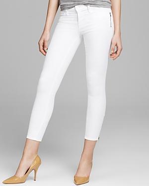 J Brand Jeans - 8040 Tali Zip Skinny In Blanc