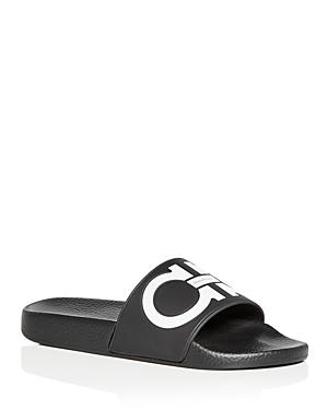 Ferragamo Women's Groove Gancini Slide Sandals