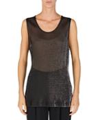 Emporio Armani Metallic Shimmer Top