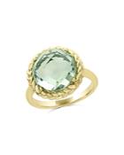 Green Amethyst Statement Ring In 14k Yellow Gold - 100% Exclusive