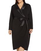 Adrianna Papell Plus Knit Crepe Tuxedo Wrap Dress
