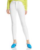 Hudson Barbara Ankle Skinny Lace-up Jeans In White