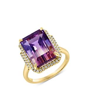 Bloomingdale's Ametrine & Diamond Statement Ring In 14k Yellow Gold - 100% Exclusive