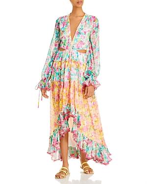 Rococo Sand Crinkle Chiffon Maxi Dress