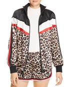 Pam & Gela Leopard & Color-block Jacket