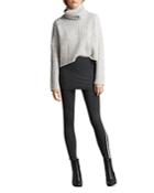 Allsaints Raffi Skirt Overlay Striped Leggings