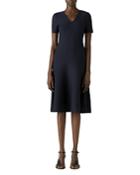 St. John Milano Knit Fit & Flare Dress