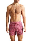 Ted Baker Seaward Paisley Printed Swim Trunks
