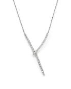 Diamond Y Necklace In 14k White Gold, 1.45 Ct. T.w.