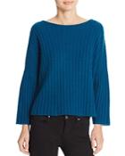 360 Sweater Cropped Ribbed Cashmere Sweater