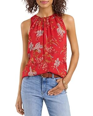 Vince Camuto V Neck Floral Print Top