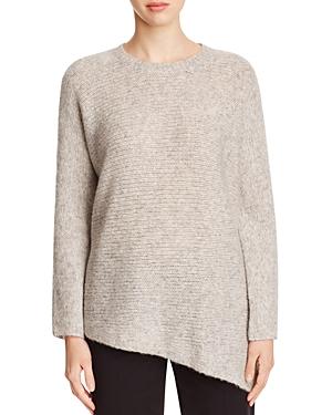 Eileen Fisher Asymmetric Heathered Sweater
