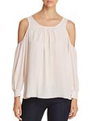 Vince Camuto Long Sleeve Cold Shoulder Blouse - 100% Bloomingdale's Exclusive