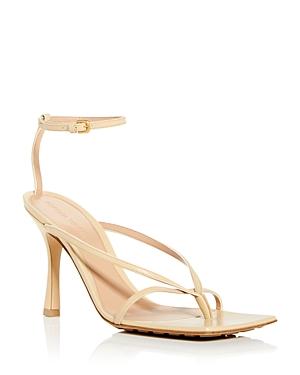 Bottega Venetta Women's Square Toe High Heel Thong Sandals