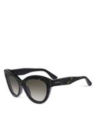 Valentino Camouflage Butterfly Cat Eye Sunglasses, 56mm