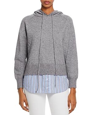 Aqua Layered-look Hooded Sweater - 100% Exclusive