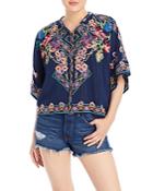 Johnny Was Tuscany Embroidered Blouse