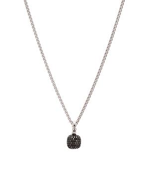 Bloomingdale's Marc & Marcella Black Diamond Round Drop Pendant Necklace In Sterling Silver, 0.21 Ct. T.w, 18 - 100% Exclusive