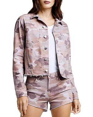 L'agence Janice Camo Cropped Jacket