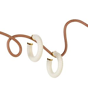 Cult Gaia Valence Leather Hoop Earrings