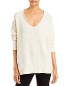 Lafayette 148 New York Wide V Neck Sweater