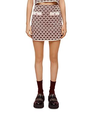 Maje Jolila Jacquard Mini Skirt