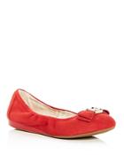 Cole Haan Women's Tali Suede Bow Ballet Flats