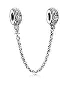 Pandora Safety Chain - Sterling Silver & Cubic Zirconia Pave