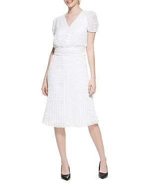 Karl Lagerfeld Paris V Neck Midi Dress