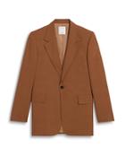Sandro Tabacco Virgin Wool Suit Jacket
