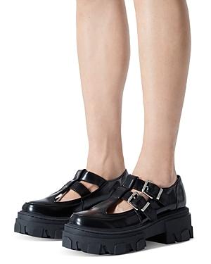 The Kooples Women's Buckled Mary Jane Platform Flats