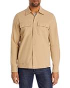 Michael Kors Cotton Stretch Textured Slim Fit Shirt Jacket