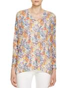 Nally & Millie Floral Print Sweater